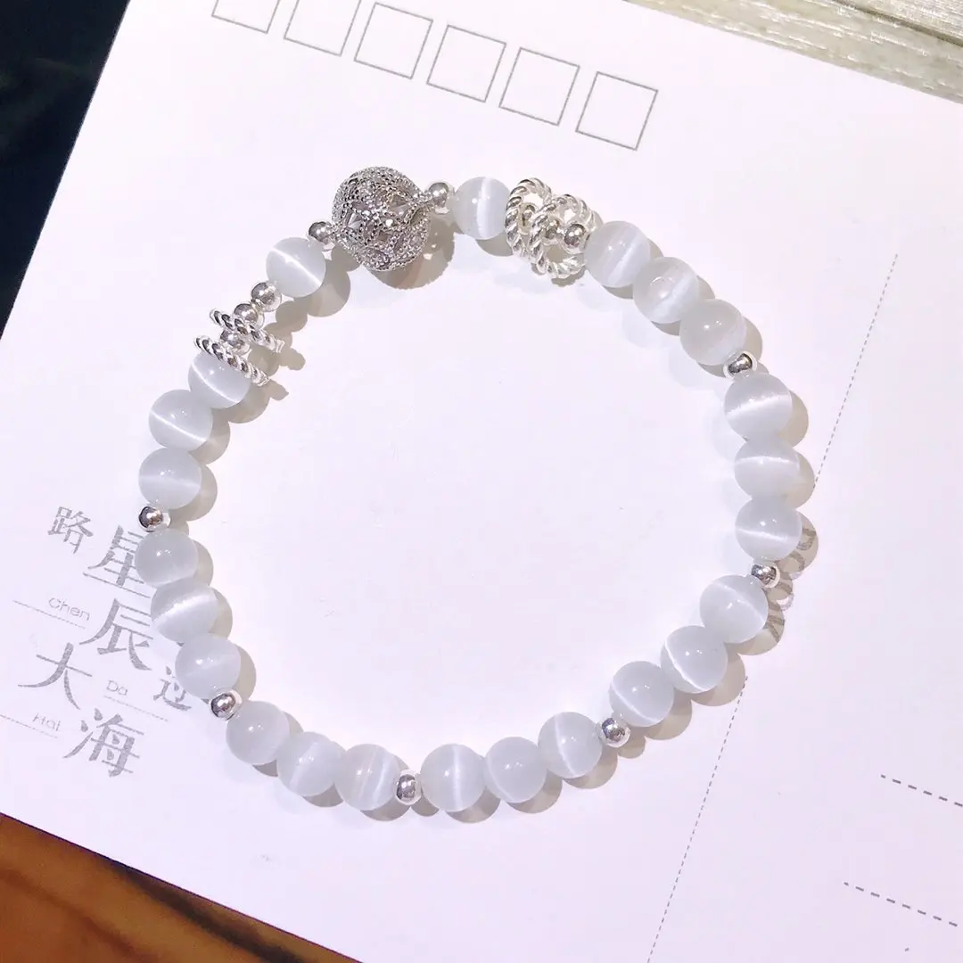 925 Sterling Original Silver Maiden Bracelet Ins Hollow Hydrangea Embrace Pink Opal Gemstone Fine Jewelry Women Bead Chain Orb
925 Sterling Original Silver Maiden Bracelet Ins Hollow Hydrangea Embrace Pink Opal Gemstone Fine Jewelry Women Bead Chain Orb