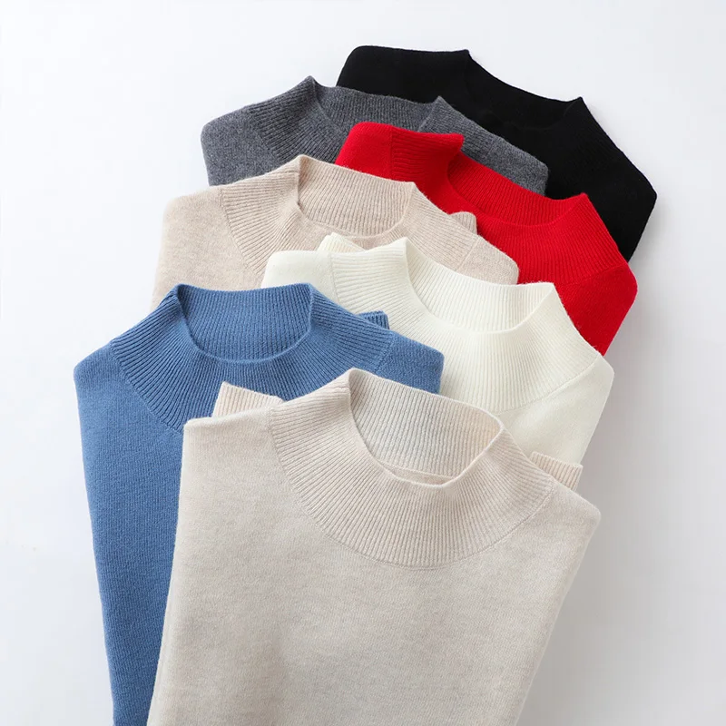 Women Sweaters 100% Pure Wool Pullovers Winter New Arrival O-neck Jumper Woman Solid Color Knitwear Girl Clothes Lady Top
Women Sweaters 100% Pure Wool Pullovers Winter New Arrival O-neck Jumper Woman Solid Color Knitwear Girl Clothes Lady Top