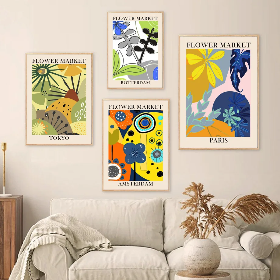 Vintage Colorful Flower Market Leaf Paris Wall Art Canvas Painting Nordic Posters And Prints Wall Pictures For Bedroom Decor
Vintage Colorful Flower Market Leaf Paris Wall Art Canvas Painting Nordic Posters And Prints Wall Pictures For Bedroom Decor