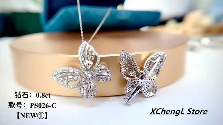 Новое модное ожерелье 18K (AU750) из настоящего золота с двусторонним использованием в форме бабочки, бриллиантовое ожерелье/ювелирные изделия для женщин, женщин вечерние Ринок и свадеб
Новое модное ожерелье 18K (AU750) из настоящего золота с двусторонним использованием в форме бабочки, бриллиантовое ожерелье/ювелирные изделия для женщин, женщин вечерние Ринок и свадеб