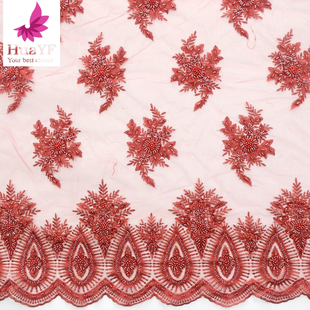 2021 Hot Sale Red African French Heavy Beadwork Embroidery Corded Lace Fabric For Bridal Wedding Dress Fabric HY1639-2
2021 Hot Sale Red African French Heavy Beadwork Embroidery Corded Lace Fabric For Bridal Wedding Dress Fabric HY1639-2