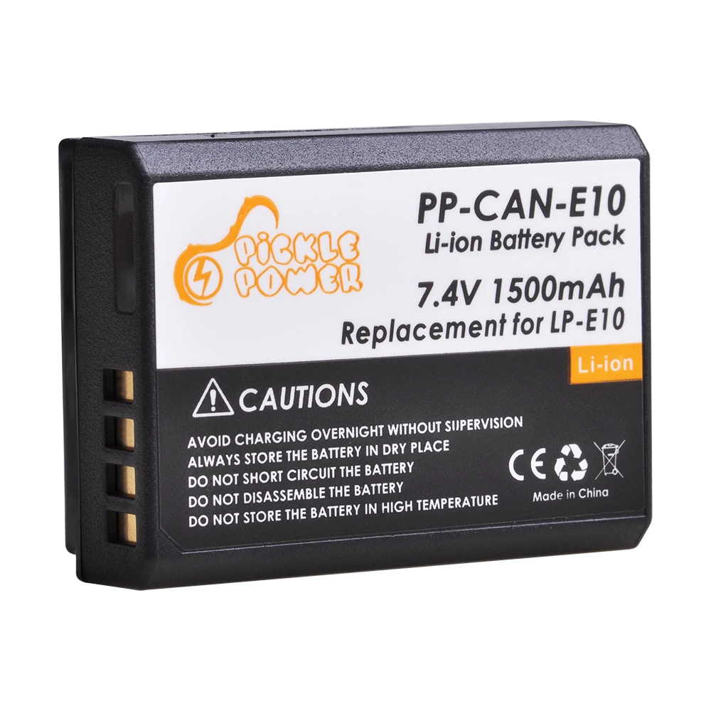 1500mAh LP-E10 Battery for Canon EOS Rebel T7 T6 T5 T3 T100 Kiss X50 X70 X80 X90 1100D 1200D 1300D 1500D 4000D
1500mAh LP-E10 Battery for Canon EOS Rebel T7 T6 T5 T3 T100 Kiss X50 X70 X80 X90 1100D 1200D 1300D 1500D 4000D