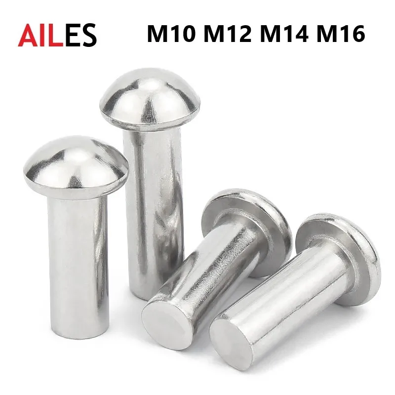 M10 M12 M14 M16 A2-70 304 Stainless Steel Button Round Head Solid Rivet Self Plugging GB867
M10 M12 M14 M16 A2-70 304 Stainless Steel Button Round Head Solid Rivet Self Plugging GB867