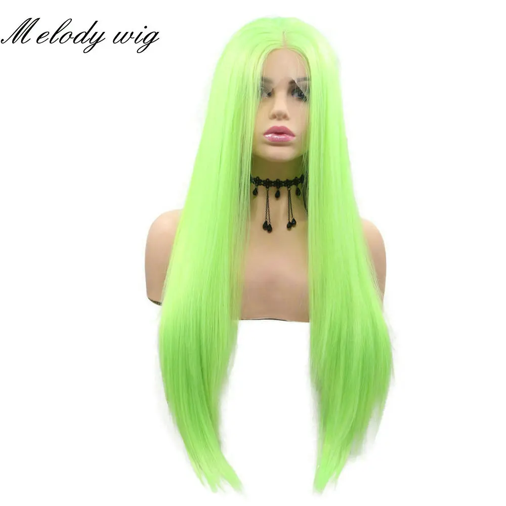 Melody Synthetic Lace Front Wig Heat Resistant Long Body Wave/ Silky Straight Fluorescent Green for Women Natural Looking Daily
Melody Synthetic Lace Front Wig Heat Resistant Long Body Wave/ Silky Straight Fluorescent Green for Women Natural Looking Daily