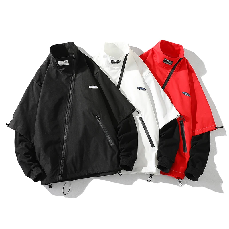 Men Hooded Jackets Japan Style Pullover White Black Spring Autumn Jacket Men'S Streetwear Bomber Clothes Fake 2 Pcs OVERSize 6XL
Men Hooded Jackets Japan Style Pullover White Black Spring Autumn Jacket Men'S Streetwear Bomber Clothes Fake 2 Pcs OVERSize 6XL