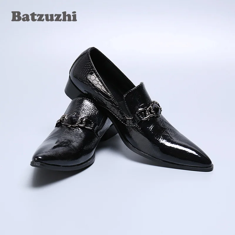 Batzuzhi Luxury Male Formal Party Flats Italian Type Leather Men's Dress Shoes Vintage Pointed Toe Chaussure Homme, Big Size 46
Batzuzhi Luxury Male Formal Party Flats Italian Type Leather Men's Dress Shoes Vintage Pointed Toe Chaussure Homme, Big Size 46