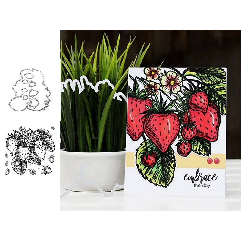 Juicy Strawberry Stamps And Dies For Card Making 2020 Straberries Clear Stamps And Dies for Scrapbooking
Juicy Strawberry Stamps And Dies For Card Making 2020 Straberries Clear Stamps And Dies for Scrapbooking
