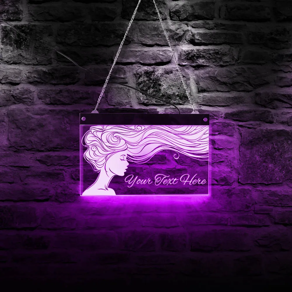 Long-haired Lady Beauty Salon Barber Shop Custom LED Neon Wall Sign Display Board Haircut Stylist Hairdresser Lighting Wall Art
Long-haired Lady Beauty Salon Barber Shop Custom LED Neon Wall Sign Display Board Haircut Stylist Hairdresser Lighting Wall Art