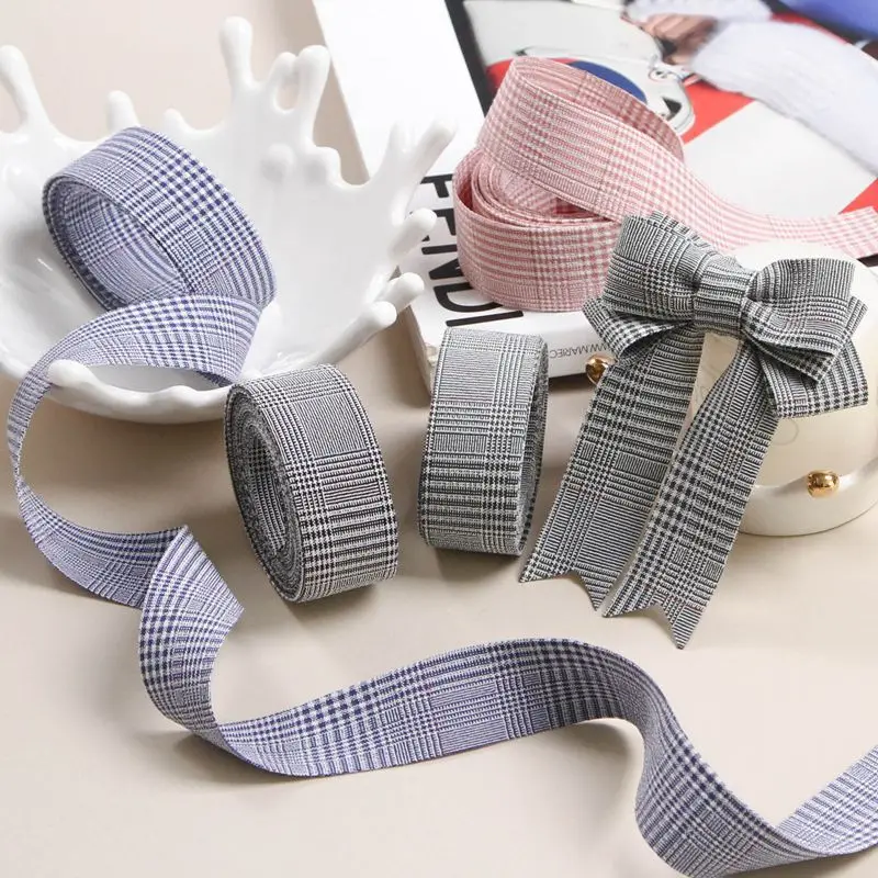 Plaid Fabric Ribbon For Bows Hair Accesseries Handmade Material 25mm 40mm Christmas Decorations Party Gift Wrapping Cotton Tape
Plaid Fabric Ribbon For Bows Hair Accesseries Handmade Material 25mm 40mm Christmas Decorations Party Gift Wrapping Cotton Tape