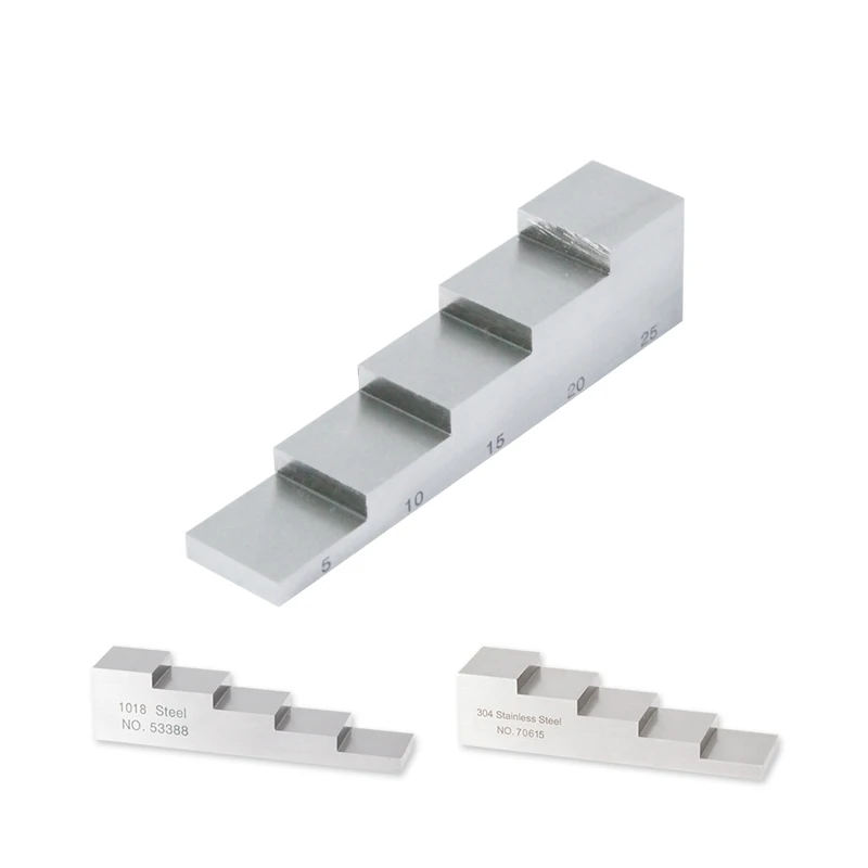 YUSHI NDT UT Accessories MM Inch 1018 Steel Ultrasonic 5 Step Calibration Block
YUSHI NDT UT Accessories MM Inch 1018 Steel Ultrasonic 5 Step Calibration Block