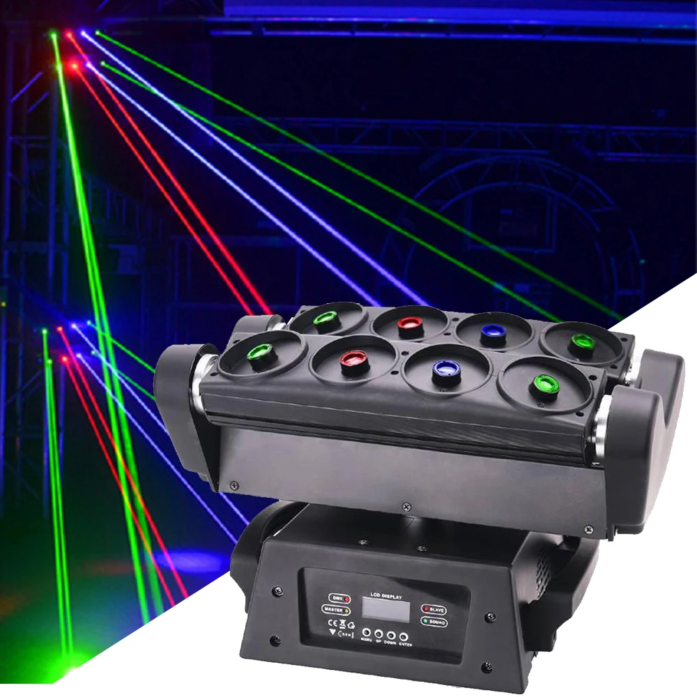 Сценический лазер 150 Вт профессиональный 8 глаз RGB движущийся лазерный светильник DMX512 управление пауком светильник для рождества праздника вечеринки танца диджея
Сценический лазер 150 Вт профессиональный 8 глаз RGB движущийся лазерный светильник DMX512 управление пауком светильник для рождества праздника вечеринки танца диджея