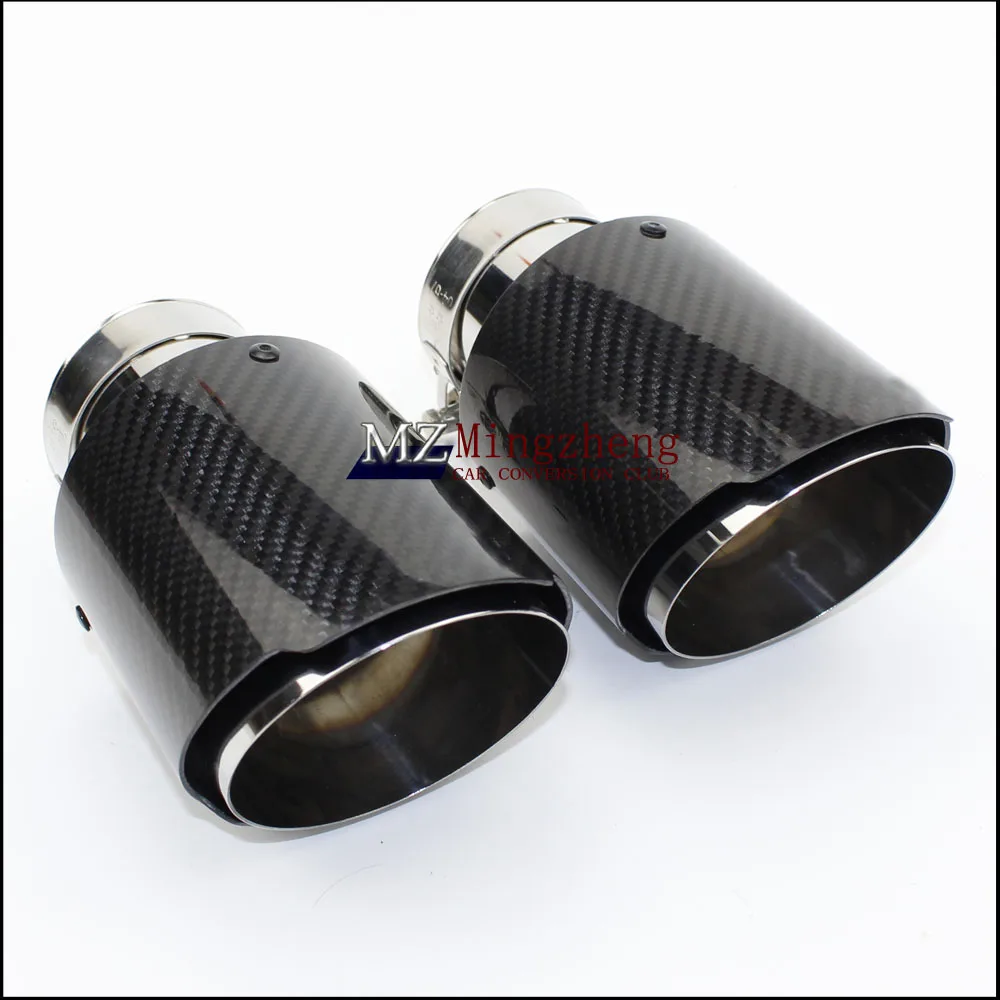 1Pcs Universal Car Styling High Quality Exhaust System Carbon Fiber Glossy Tail Pipe Black Stainless Steel Exhaust Pipe Tailpipe
1Pcs Universal Car Styling High Quality Exhaust System Carbon Fiber Glossy Tail Pipe Black Stainless Steel Exhaust Pipe Tailpipe