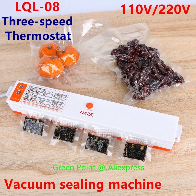 Household Food Vacuum Packing Machine LQL-08 Single Double Pump Film Sealer Food Storage Vacuum Three-Speed Thermostat 110/220V
Household Food Vacuum Packing Machine LQL-08 Single Double Pump Film Sealer Food Storage Vacuum Three-Speed Thermostat 110/220V