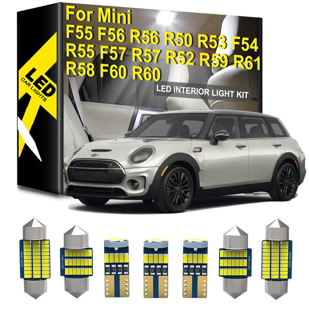 No Error Interior Lights For Mini Cooper F55 R56 R50 Clubman Roadster Paceman Countryman F54 R55 F57 R57 R52 R59 R61 R58 F60 R60
No Error Interior Lights For Mini Cooper F55 R56 R50 Clubman Roadster Paceman Countryman F54 R55 F57 R57 R52 R59 R61 R58 F60 R60