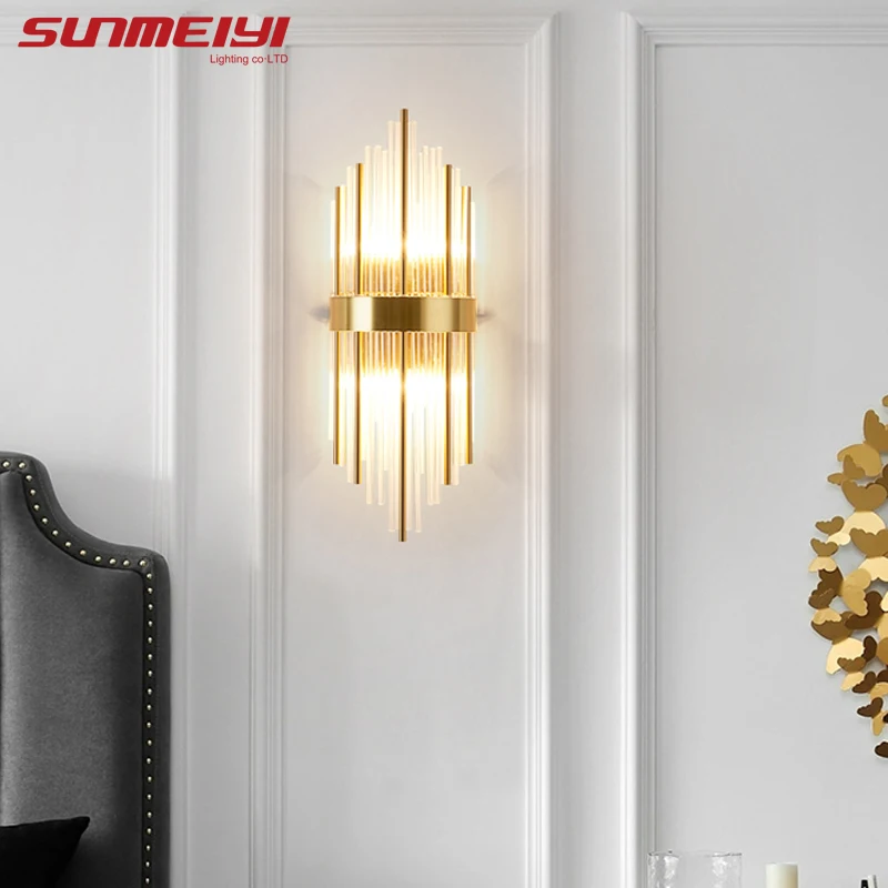 Nordic LED Wall Lamps Gold Crystal Light Home Lighting For Bedroom Livingroom Bath Corridor Stairs Lamp бра настенные хрусталь
Nordic LED Wall Lamps Gold Crystal Light Home Lighting For Bedroom Livingroom Bath Corridor Stairs Lamp бра настенные хрусталь