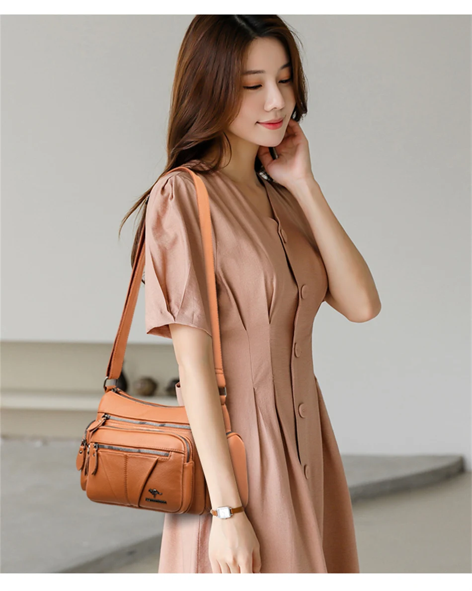 Simple and Casual Women's Shoulder Bag Zipper Compartments for Commuting and Travel Large Capacity Crossbody Messenger
Simple and Casual Women's Shoulder Bag Zipper Compartments for Commuting and Travel Large Capacity Crossbody Messenger