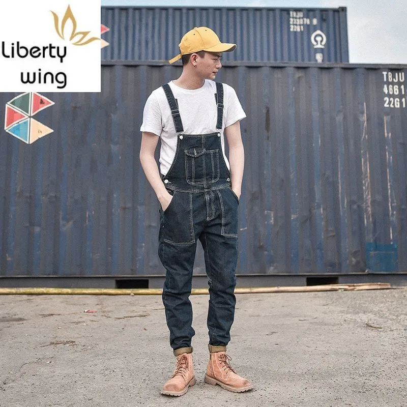 Designer Summer Denim Overalls for Men Streetwear Fashion Slim Fitness Work Jeans Homme Japan Style Trousers Cowboy Jumpsuit
Designer Summer Denim Overalls for Men Streetwear Fashion Slim Fitness Work Jeans Homme Japan Style Trousers Cowboy Jumpsuit
