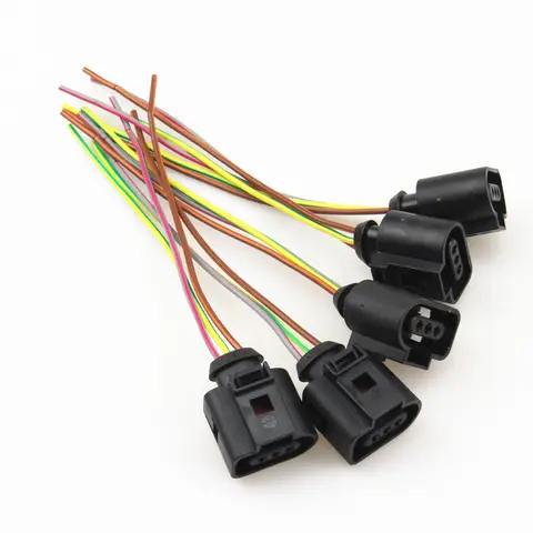 FHAWKEYEQ A/C Pressure Sensor Switch Plug Cable Pigtail Connection For Golf Sharan Touran Jetta Golf TT Seat Toledo 3B0 973 703G