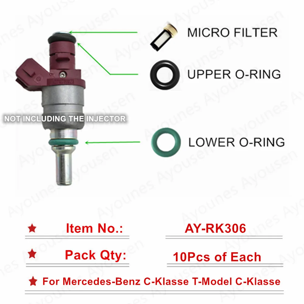 Free shipping 10sets Fuel Injector Repair Kit For Parts #A2710780023 For Mercedes-Benz C-Klasse
Free shipping 10sets Fuel Injector Repair Kit For Parts #A2710780023 For Mercedes-Benz C-Klasse