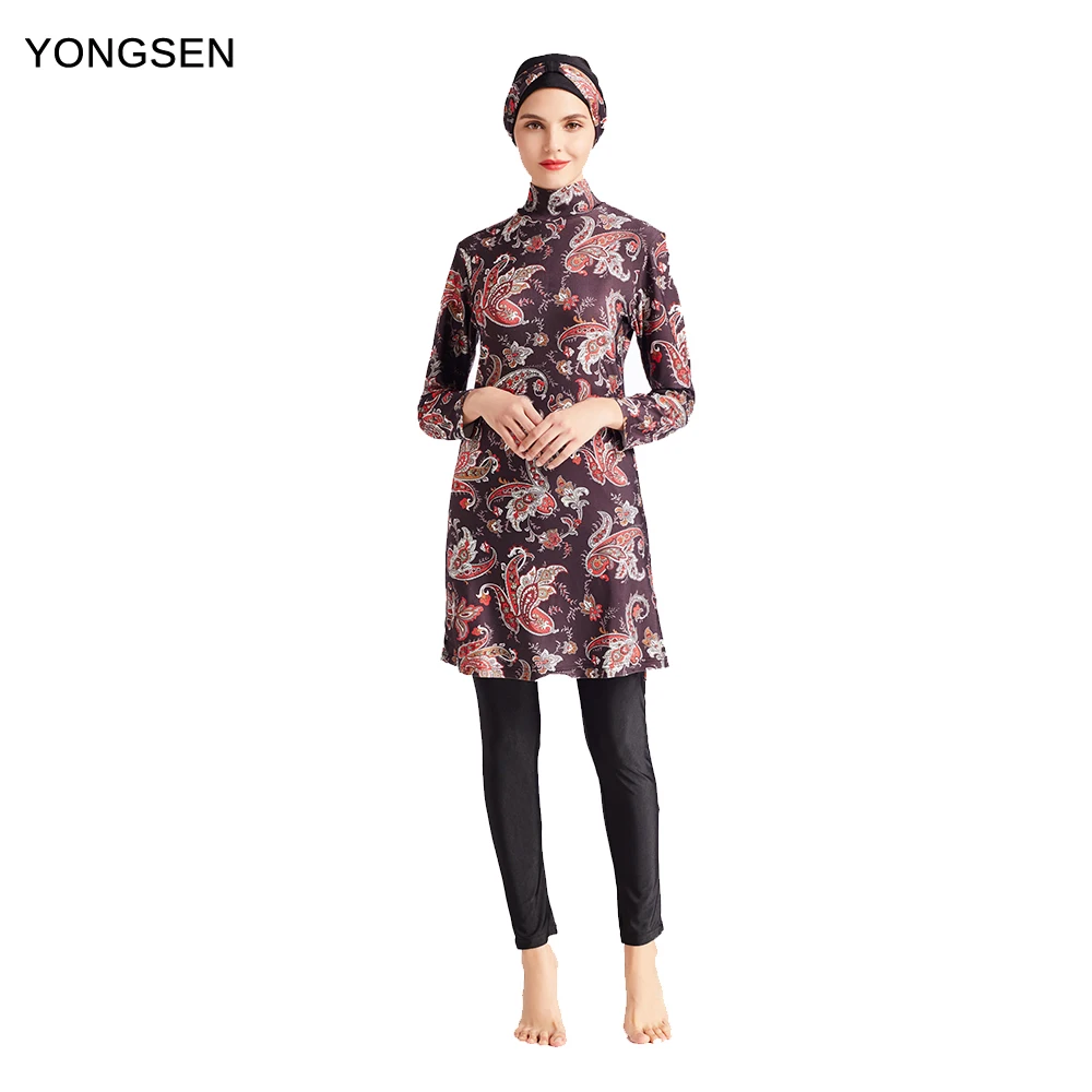 YONGSEN Muslim Swimwear Women Hijab Burkinis Full Coverage Swimwear Muslim Swimming Islamic Swimsuit For Beachwear Swim Suit
YONGSEN Muslim Swimwear Women Hijab Burkinis Full Coverage Swimwear Muslim Swimming Islamic Swimsuit For Beachwear Swim Suit