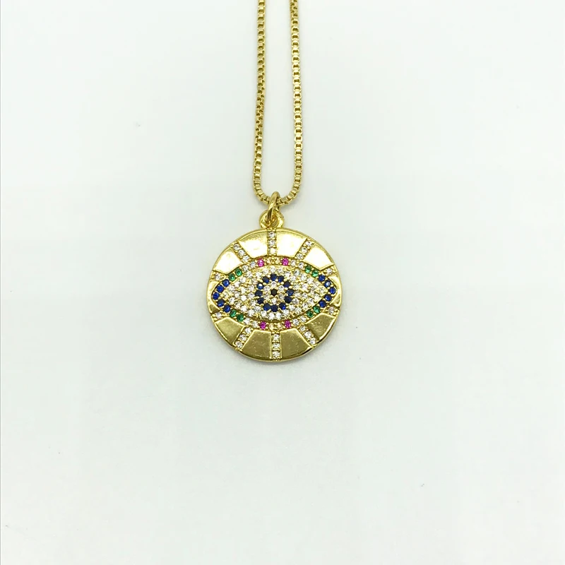 5PCS/lot Multi Crystal Zirconia Eye Pendant Charms Necklace Gold Color Fashion Women Jewelry
5PCS/lot Multi Crystal Zirconia Eye Pendant Charms Necklace Gold Color Fashion Women Jewelry