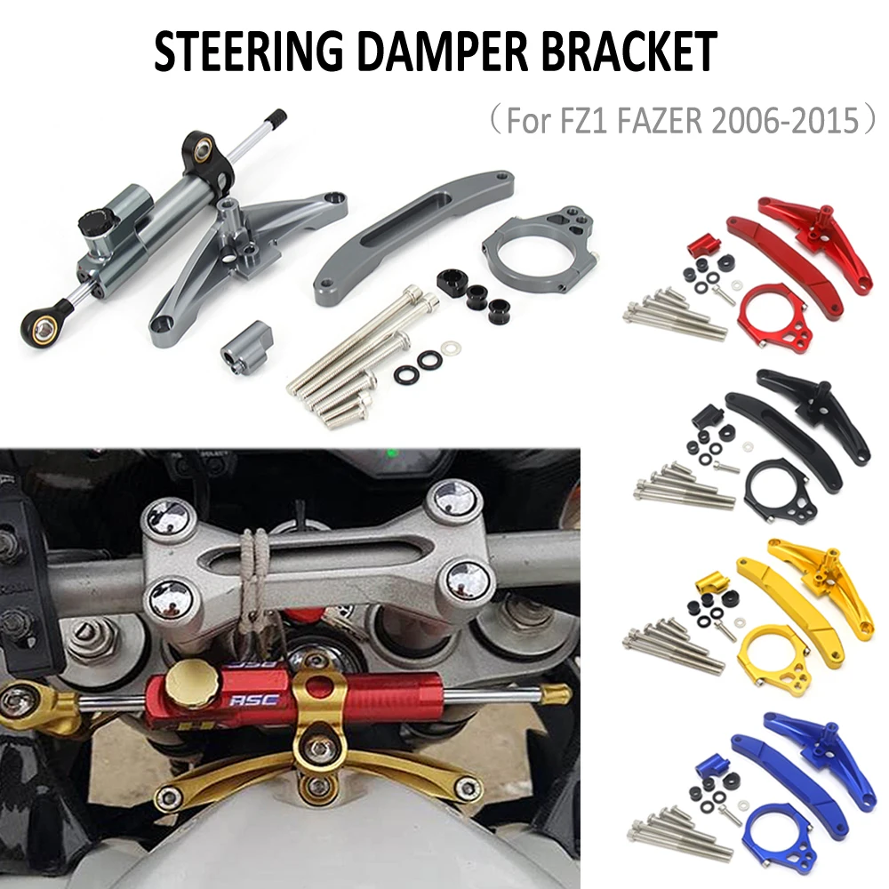 Steering Damper Bracket Set For Yamaha FZ1 FAZER FZ1-N 2006-2015 2014 CNC Aluminum Stabilizer Linear Dampers Mounting Support
Steering Damper Bracket Set For Yamaha FZ1 FAZER FZ1-N 2006-2015 2014 CNC Aluminum Stabilizer Linear Dampers Mounting Support