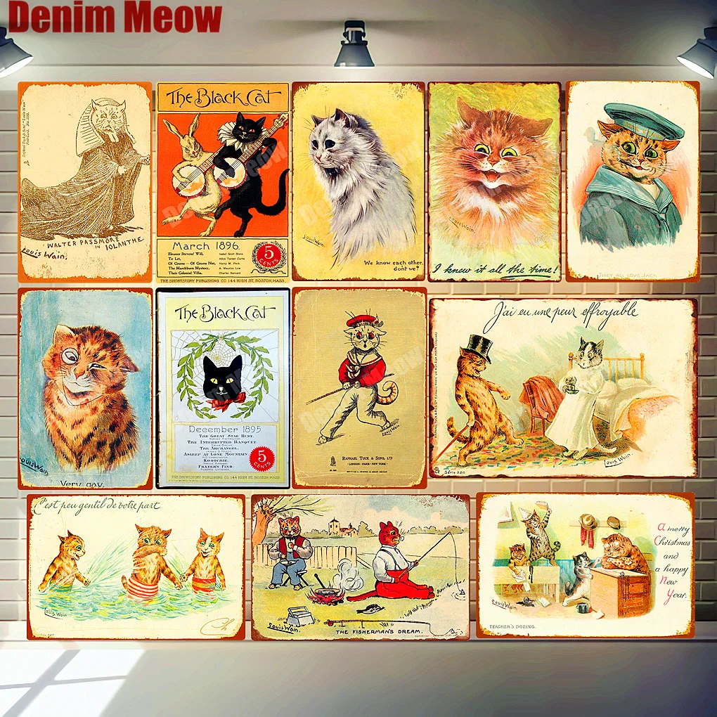 Black Cat Vintage Metal Tin Signs, Persian Cat Plates, Bar, Pub, Cafe, Home Wall Decor, Retro Plaque, Art Poster, N306
Black Cat Vintage Metal Tin Signs, Persian Cat Plates, Bar, Pub, Cafe, Home Wall Decor, Retro Plaque, Art Poster, N306