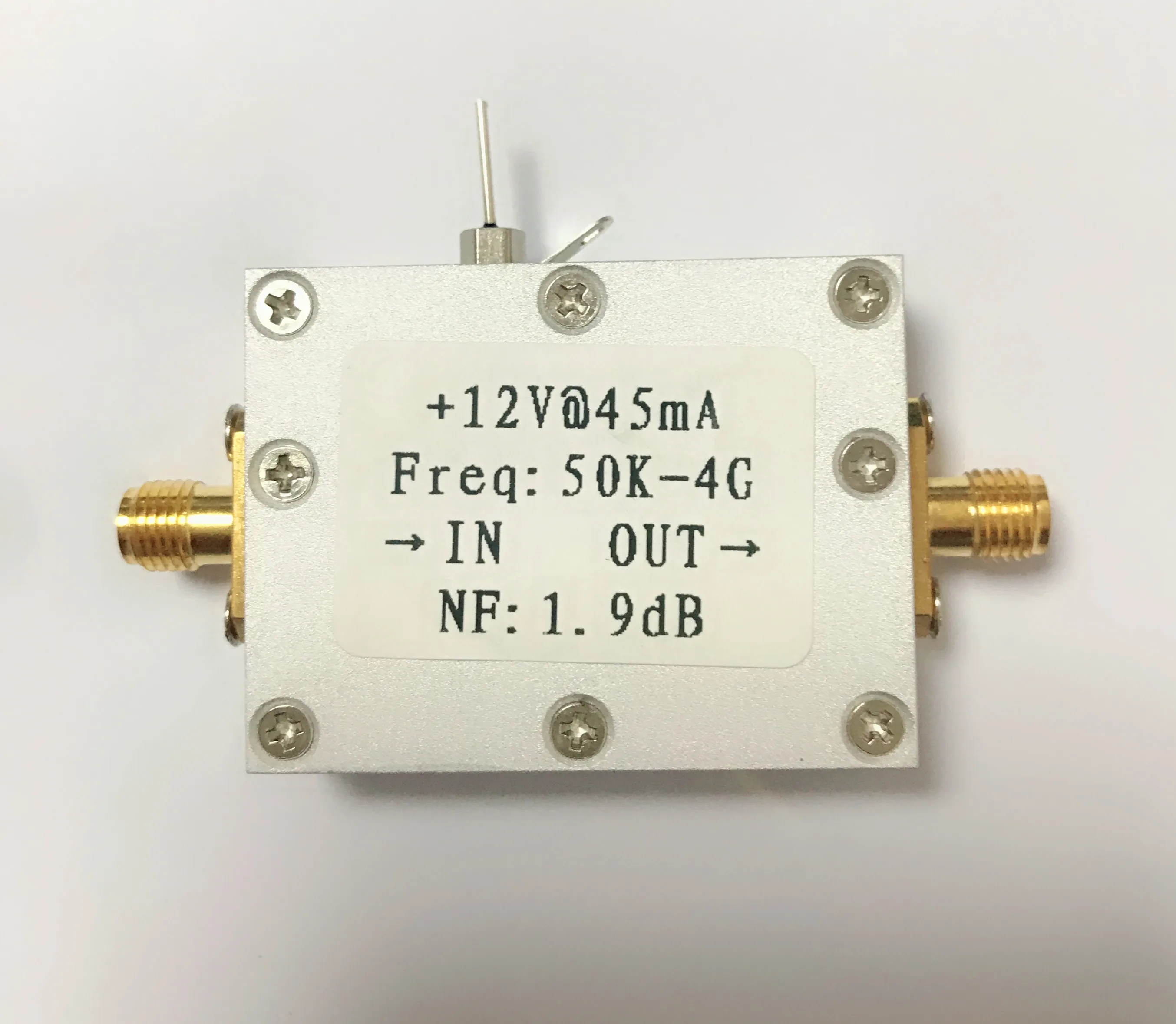 Радиочастотный усилитель, 50K-4G LNA, малошумный, с высоким коэффициентом усиления 25DB@0.8G
Радиочастотный усилитель, 50K-4G LNA, малошумный, с высоким коэффициентом усиления 25DB@0.8G