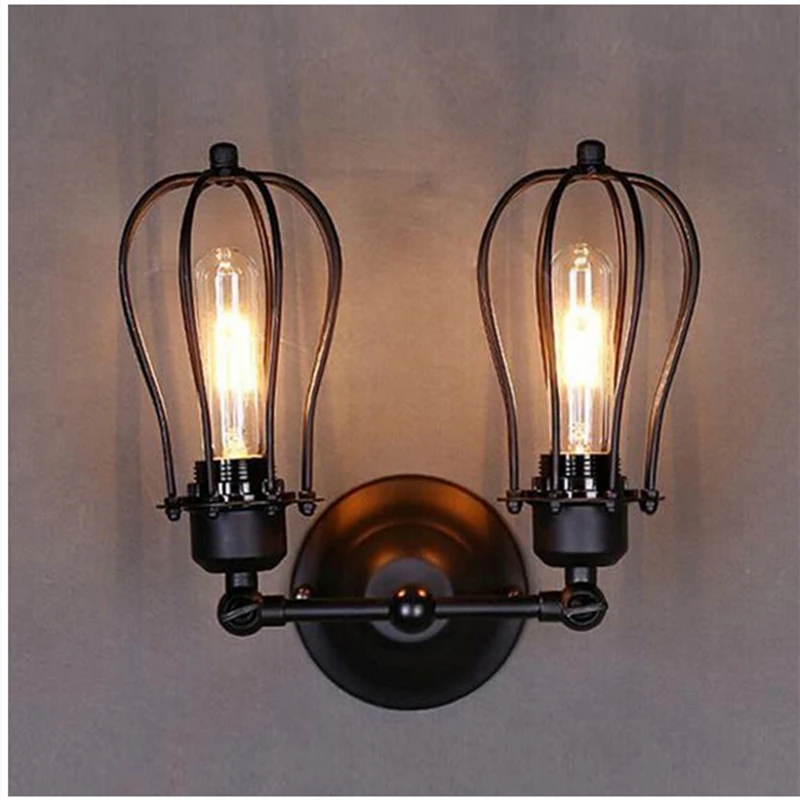 Vintage Retro Indoor Double Head Wall Lamp Loft Industrial American Iron Wall Sconce Lights Fixture Angle Adjustable Rotate Deco
Vintage Retro Indoor Double Head Wall Lamp Loft Industrial American Iron Wall Sconce Lights Fixture Angle Adjustable Rotate Deco