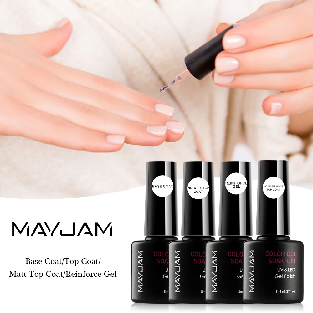 4pcs 8ml Base and Top Coat for Gel Polish Varnish Transparent Soak Off UV Lamp Nail Base Coat Matte Top for Nails Reinforce Gel
4pcs 8ml Base and Top Coat for Gel Polish Varnish Transparent Soak Off UV Lamp Nail Base Coat Matte Top for Nails Reinforce Gel