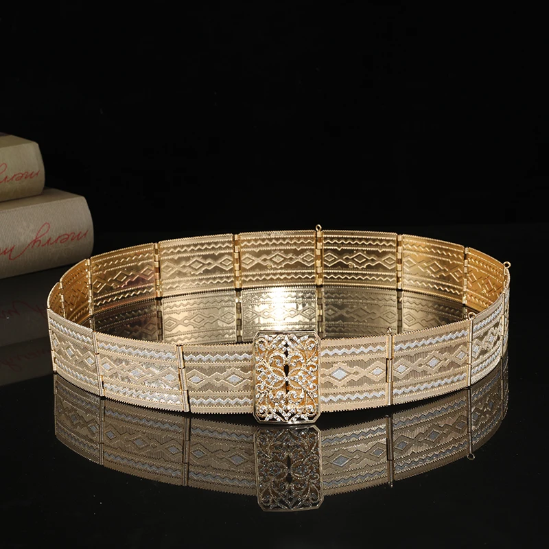 Moroccan Caftan Belt For Women's Wedding Dress Metal Belt Exquisite Court Carved Jewelry Waist Chain
Moroccan Caftan Belt For Women's Wedding Dress Metal Belt Exquisite Court Carved Jewelry Waist Chain