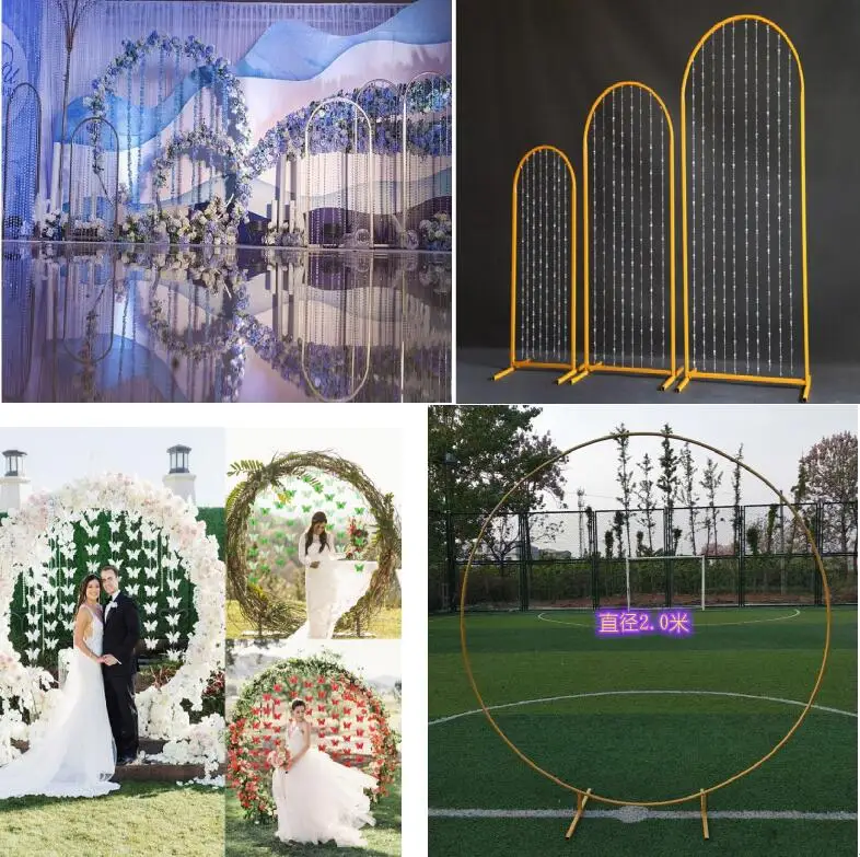 4PCS Wedding Circle Arch With Crystal Mariage Backdrop Stand Balloon Flower Iron Round Frame Festival Party Stage DIY Decor
4PCS Wedding Circle Arch With Crystal Mariage Backdrop Stand Balloon Flower Iron Round Frame Festival Party Stage DIY Decor