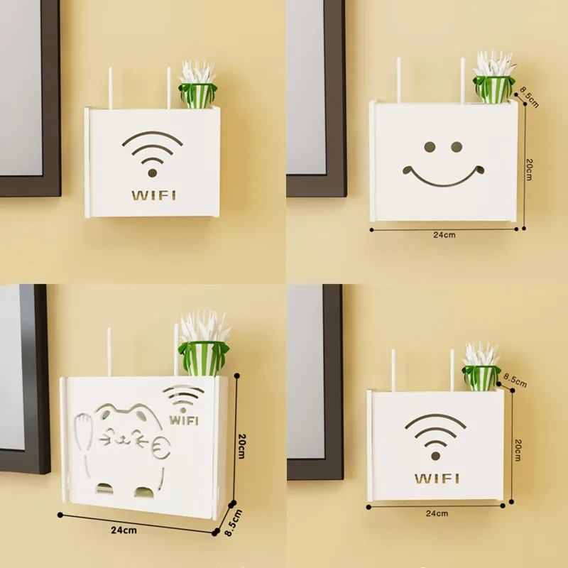 Pop Wifi Router Shelf Storage Boxes Cable Power Plus Wire Bracket Wood-Plastic Wall Hanging Box DIY Storage Organizer Home Decor
Pop Wifi Router Shelf Storage Boxes Cable Power Plus Wire Bracket Wood-Plastic Wall Hanging Box DIY Storage Organizer Home Decor