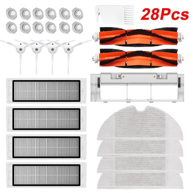 28pcs/12pcs HEPA Filter Side Brush Main Brush for Xiaomi 1s MI Robot Vacuum Cleaner S50 S5 Max Mijia Vacuum Cleaner Accessories
28pcs/12pcs HEPA Filter Side Brush Main Brush for Xiaomi 1s MI Robot Vacuum Cleaner S50 S5 Max Mijia Vacuum Cleaner Accessories