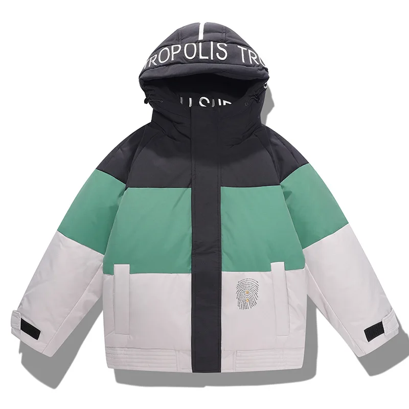 Winter Coat Men's Windproof Down Jacket Thick Warm And Windproof Hooded Patchwork Color Jacket Casual White Duck Down Coats
Winter Coat Men's Windproof Down Jacket Thick Warm And Windproof Hooded Patchwork Color Jacket Casual White Duck Down Coats