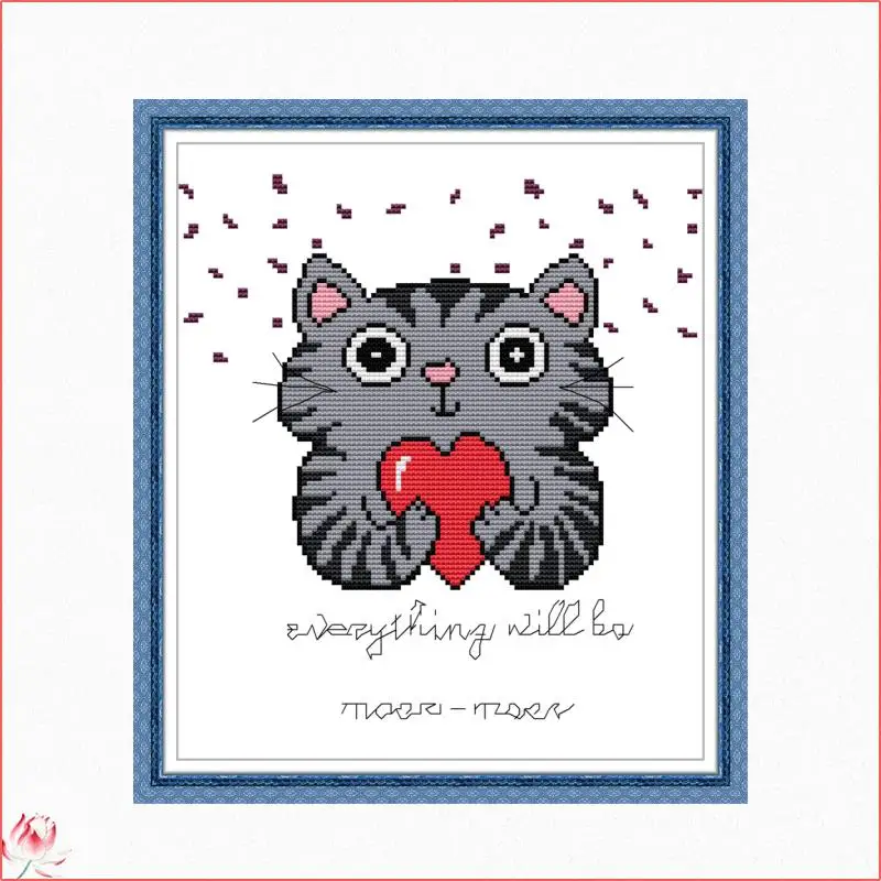 Love Cats Pattern Cross Stitch Kit DIY Cartoon Embroidery Set 14CT 11CT Needlework Sewing Kit Home Decoration Handmade Gift
Love Cats Pattern Cross Stitch Kit DIY Cartoon Embroidery Set 14CT 11CT Needlework Sewing Kit Home Decoration Handmade Gift