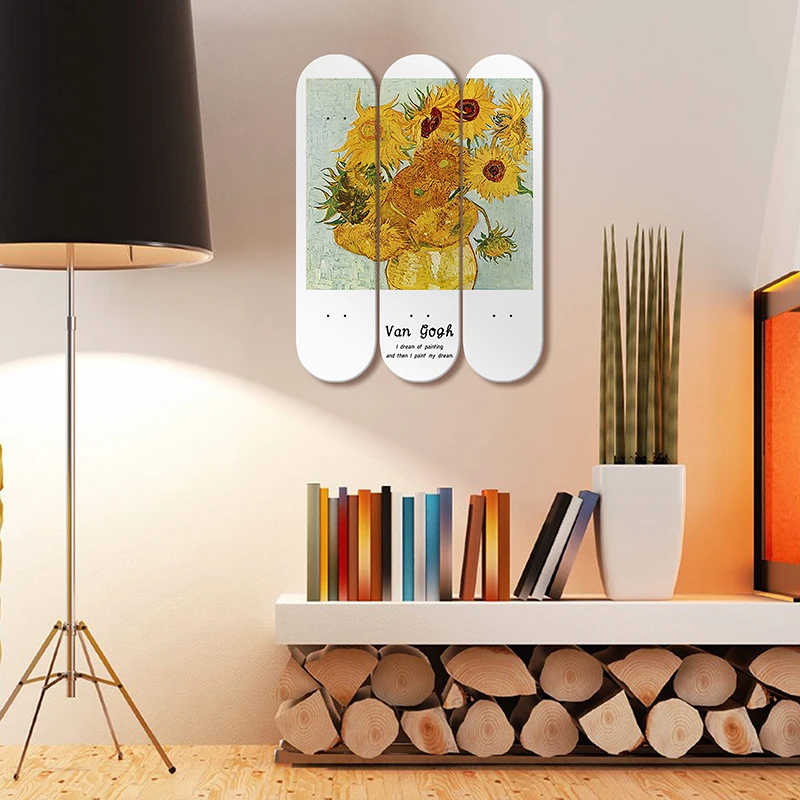 Van Gogh Oil Painting Works Sunflower Apricot Skateboard Wall Mural Custom Skate Deck Art Room Ornaments Gift for Home Decor
Van Gogh Oil Painting Works Sunflower Apricot Skateboard Wall Mural Custom Skate Deck Art Room Ornaments Gift for Home Decor