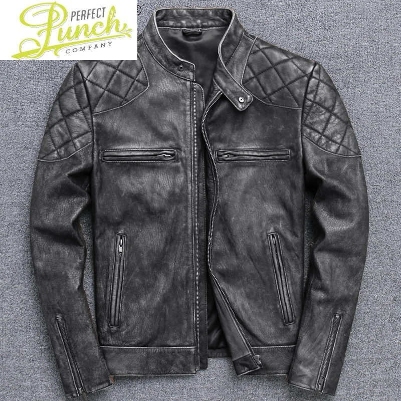 Genuine 2021 Leather Jacket Mens Cowhide Leather Jackets Vintage Autumn Leather Coats Casual Jaqueta Masculina SQQ331 
Genuine 2021 Leather Jacket Mens Cowhide Leather Jackets Vintage Autumn Leather Coats Casual Jaqueta Masculina SQQ331