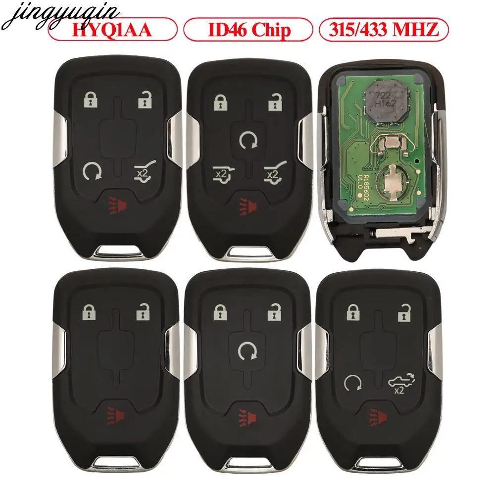Jingyuqin 3pcs Remote Car Key Alarm HYQ1AA ID46 Chip 315/433MHZ For Chevrolet GMC Terrain 2018-2019 3/4/5/6 Buttons
Jingyuqin 3pcs Remote Car Key Alarm HYQ1AA ID46 Chip 315/433MHZ For Chevrolet GMC Terrain 2018-2019 3/4/5/6 Buttons