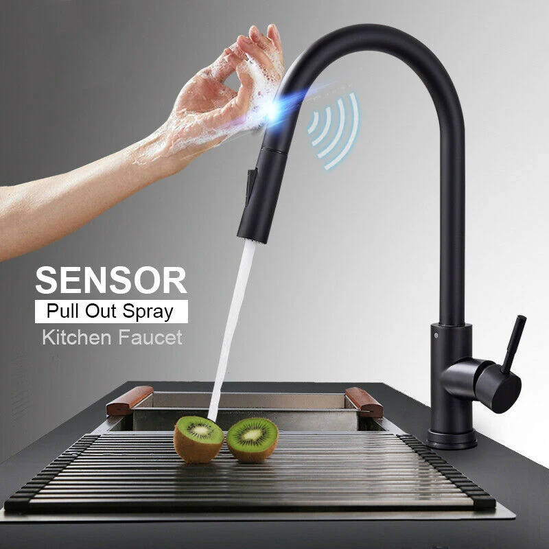 Kitchen Faucets Stainless Steel Pull Out Kitchen Sink Faucet Home Smart Induction Mixer Tap Sensor Touch Control Sink Tap 2021
Kitchen Faucets Stainless Steel Pull Out Kitchen Sink Faucet Home Smart Induction Mixer Tap Sensor Touch Control Sink Tap 2021
