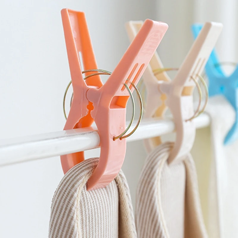 4ps/set Plastic Hanger Clips Laundry Clothes Beach Towel Big Clip Spring Clamp Large Clips Clothespin Beach Cleaning Accessories
4ps/set Plastic Hanger Clips Laundry Clothes Beach Towel Big Clip Spring Clamp Large Clips Clothespin Beach Cleaning Accessories