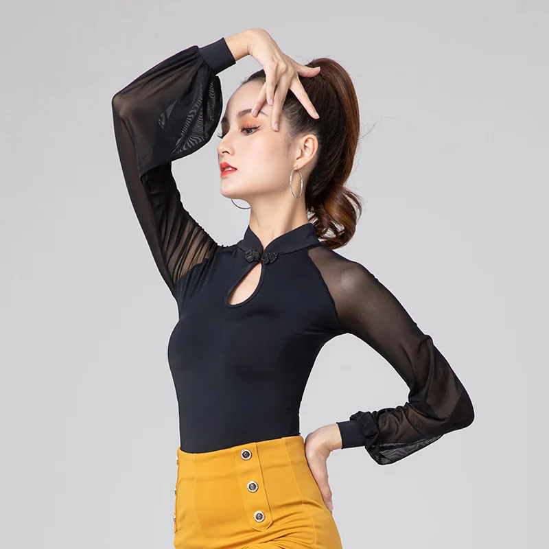 2021 New Latin Dance Clothes Women Fashionlong Sleeves Dance Practice Wear Professional Standard Latin Dance Tops Women Blue
2021 New Latin Dance Clothes Women Fashionlong Sleeves Dance Practice Wear Professional Standard Latin Dance Tops Women Blue
