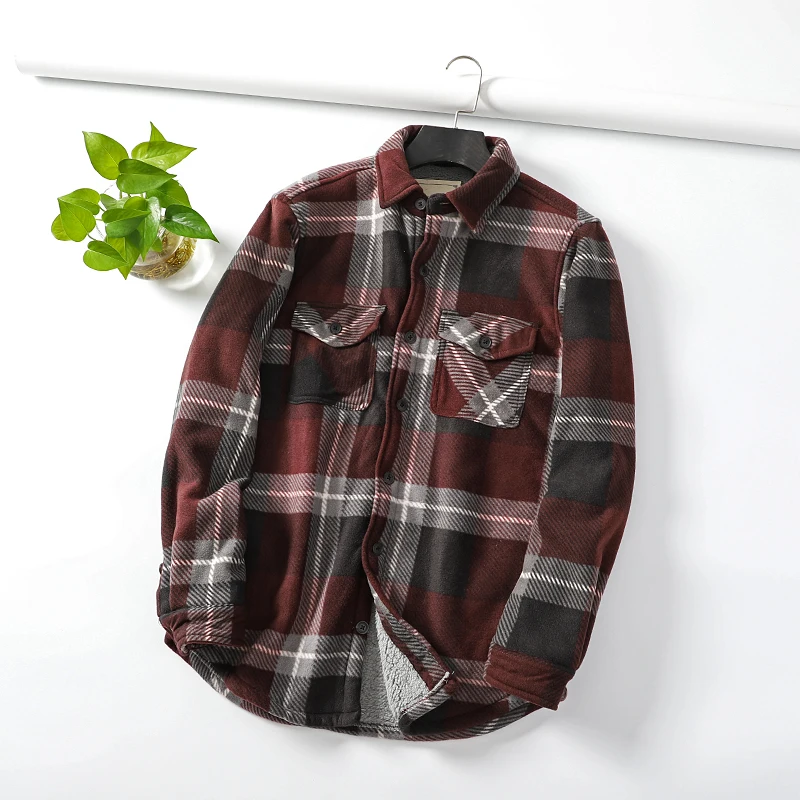 Good quality!Men's autumn winter lambs wool casual shirt male plaid slim youth men long sleeve warm shirt TB3832
Good quality!Men's autumn winter lambs wool casual shirt male plaid slim youth men long sleeve warm shirt TB3832