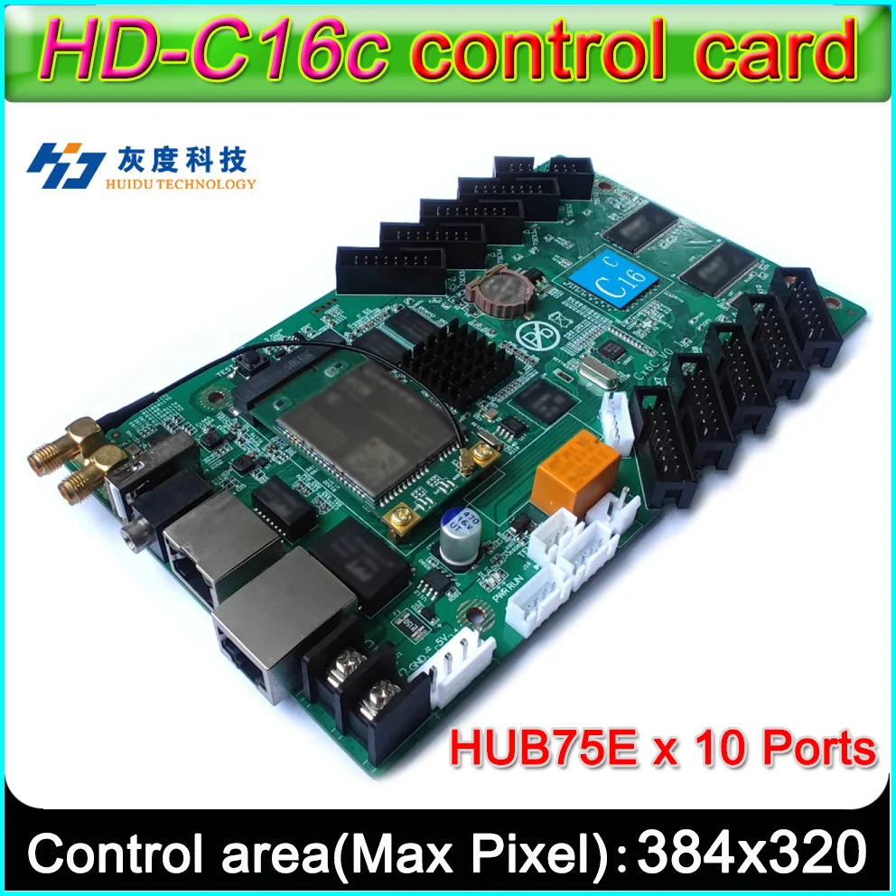 2022new HD-C16C Full Color LED Display Control Card,Support 32 Scan LED Display Module,Onboard HUB75E x 10,Flash RAM 4GB
2022new HD-C16C Full Color LED Display Control Card,Support 32 Scan LED Display Module,Onboard HUB75E x 10,Flash RAM 4GB