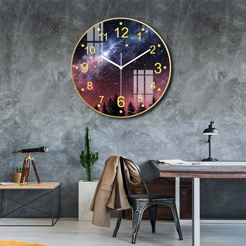 14 inch glass wall clock living room household fashion clock modern simple silent wall clock Nordic clock
14 inch glass wall clock living room household fashion clock modern simple silent wall clock Nordic clock