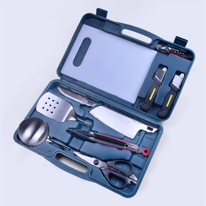 Outdoor Kitchen Utensils Set Multifunctional Portable Picnic Cooking Steel Cutter Tool Camping Picnic Kitchen Knife Tools Kit
Outdoor Kitchen Utensils Set Multifunctional Portable Picnic Cooking Steel Cutter Tool Camping Picnic Kitchen Knife Tools Kit