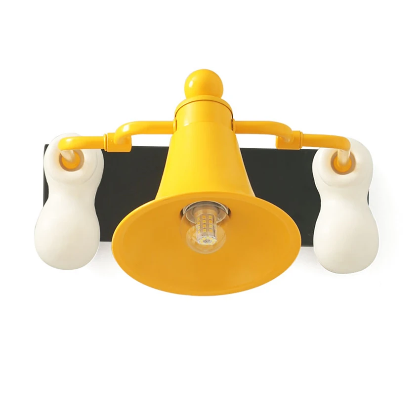 American yellow cartoon wall lamps children's room study reading light girl bedroom bedside wall sconces lights decor fixtures
American yellow cartoon wall lamps children's room study reading light girl bedroom bedside wall sconces lights decor fixtures