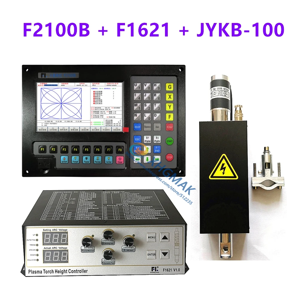 F2100B Plasma Controller + THC+lifter Kit F2100B controller+ F1621 THC + JYKB-100 For Plasma Cutting Machine Cutter
F2100B Plasma Controller + THC+lifter Kit F2100B controller+ F1621 THC + JYKB-100 For Plasma Cutting Machine Cutter