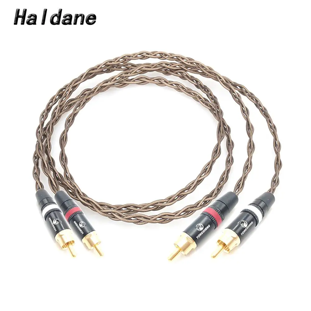 Haldane Pair HIFI 2 RCA to 2 RCA Audio Cable Nordost Odin Single Crystal Silver RCA Reference Interconnect Cable AV Audio Cable
Haldane Pair HIFI 2 RCA to 2 RCA Audio Cable Nordost Odin Single Crystal Silver RCA Reference Interconnect Cable AV Audio Cable