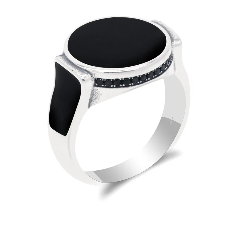 Turkish Women Ring Real Pure 925 Sterling Silver Black Enamel Thai Silver Ring For Women Classic Style High Quality Fine Jewelry
Turkish Women Ring Real Pure 925 Sterling Silver Black Enamel Thai Silver Ring For Women Classic Style High Quality Fine Jewelry